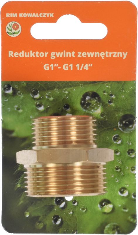 Messing reduktionsstykke GZ 1" x GZ 1 1/4"