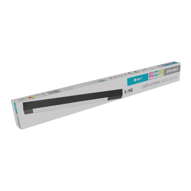 LED Skinne Spot DPM X-Line Lineær 30 W Sort Mat