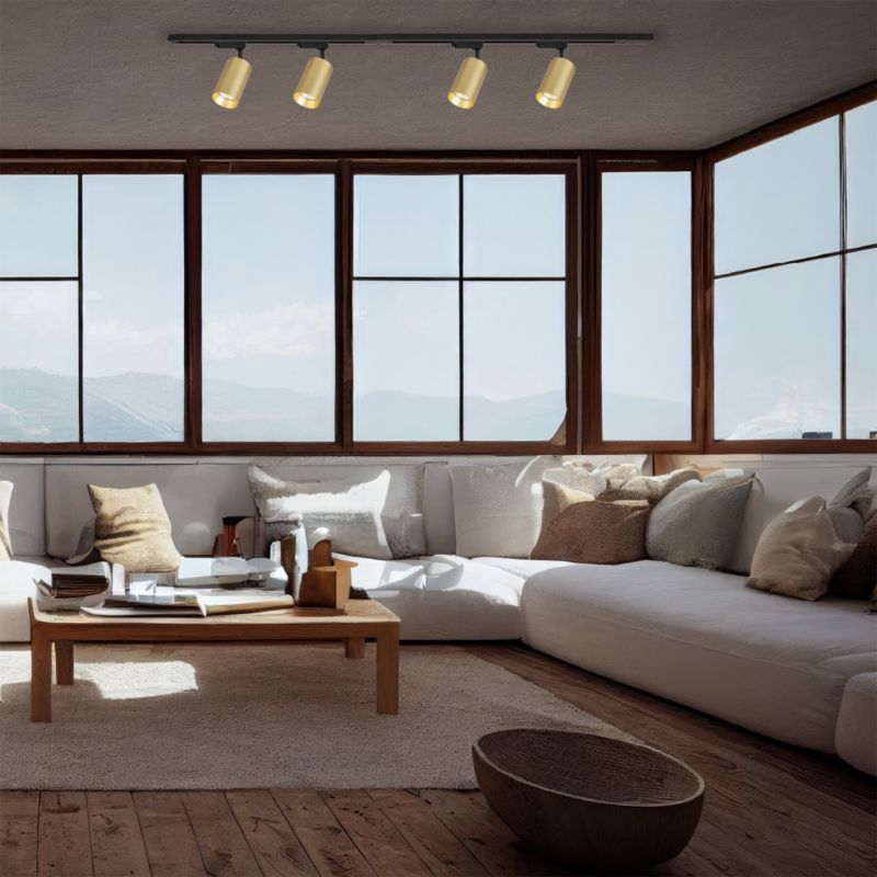 Skinne Reflektor Milagro Pipe Track 1 x GU10 Guld