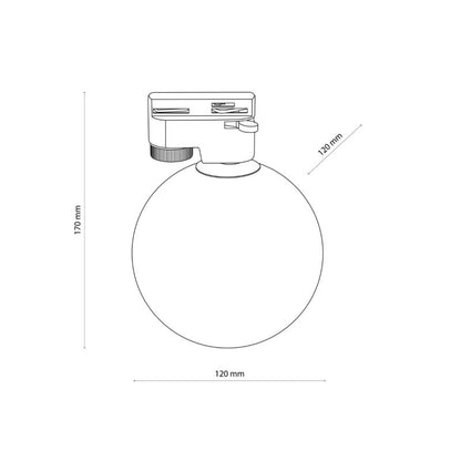 Skinne Spot Tracer 1xG9 Hvid 17 cm