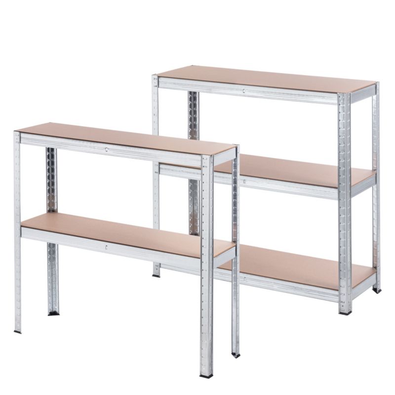 KADAX metalreol til garage og lager, 5-niveau, 180 x 90 x 30 cm, 875 kg