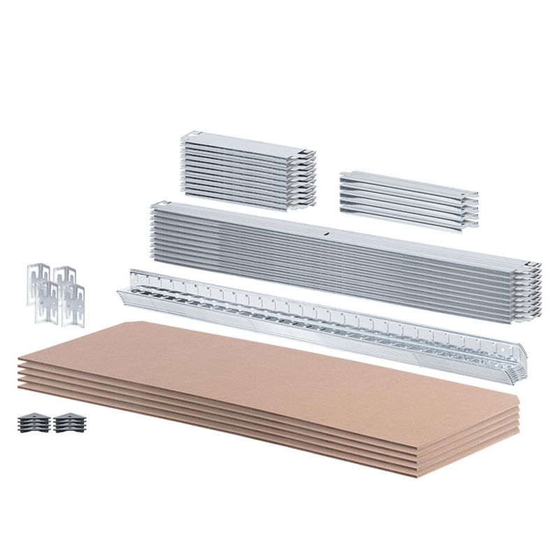 KADAX metalreol til garage og lager, 5-niveau, 180 x 90 x 30 cm, 875 kg