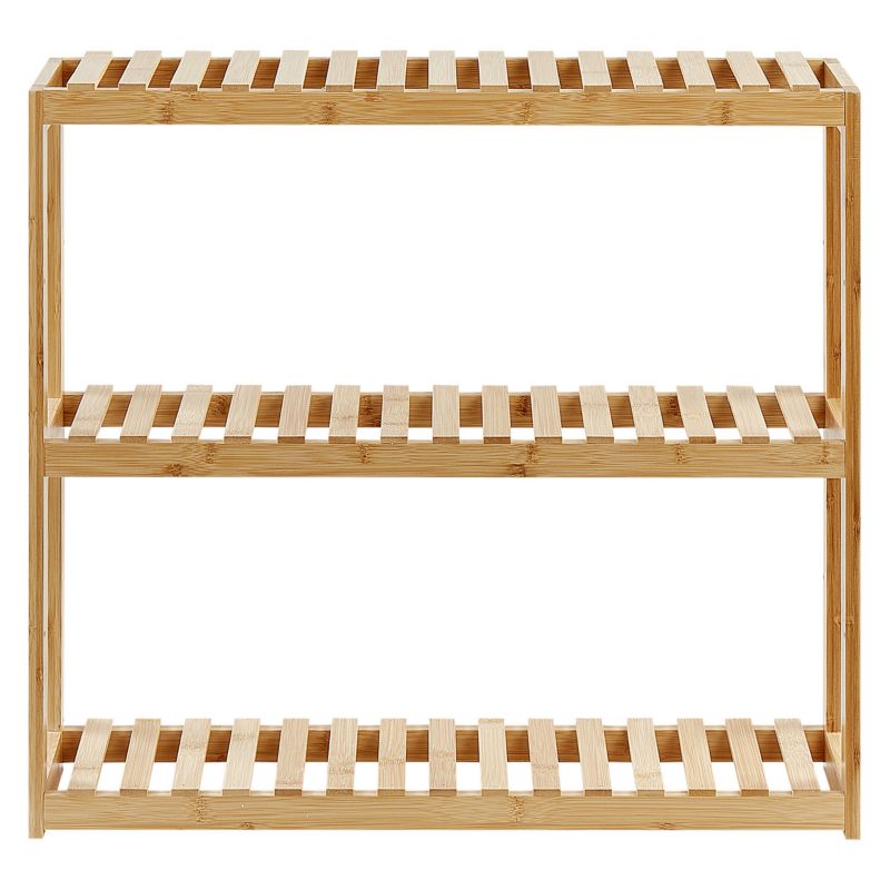 Badeværelseshylde PADUCAH 60x15x54 cm Lysebrun | 4255664880338