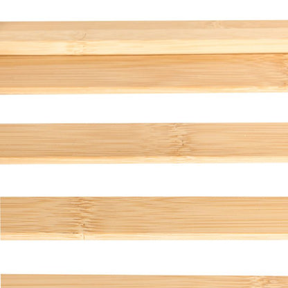 Bambusreol Quintay Brun med Hjul 45x20x75 cm