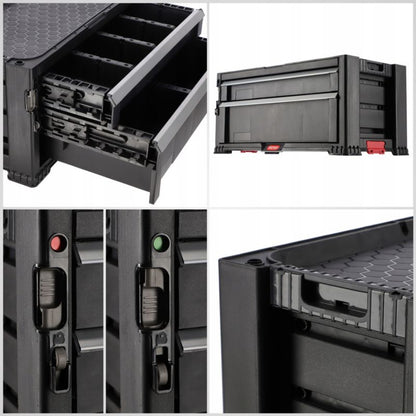 Keter værkstedsreol 237790 Tool Chest med 2 skuffer, sort