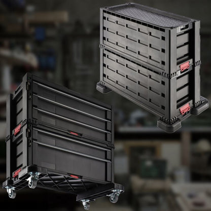 Keter Tool Chest Pro værkstedsreol i sort med 5 skuffer