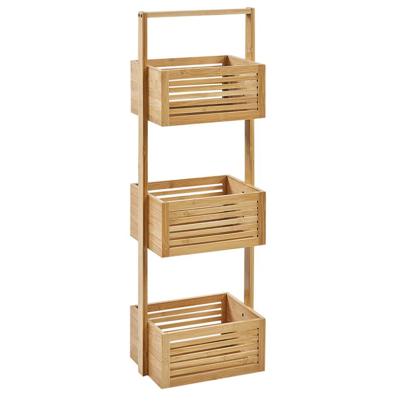 Bambusreol 3 Hylder Brun 27x20x80 cm