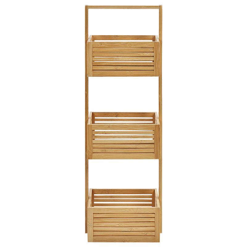 Bambusreol 3 Hylder Brun 27x20x80 cm
