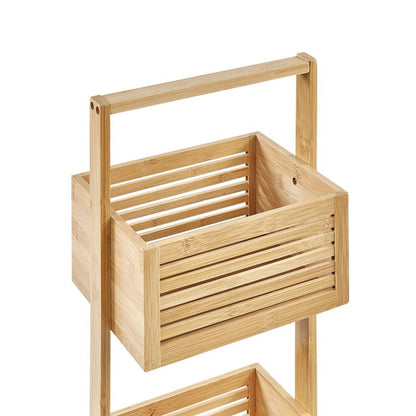 Bambusreol 3 Hylder Brun 27x20x80 cm