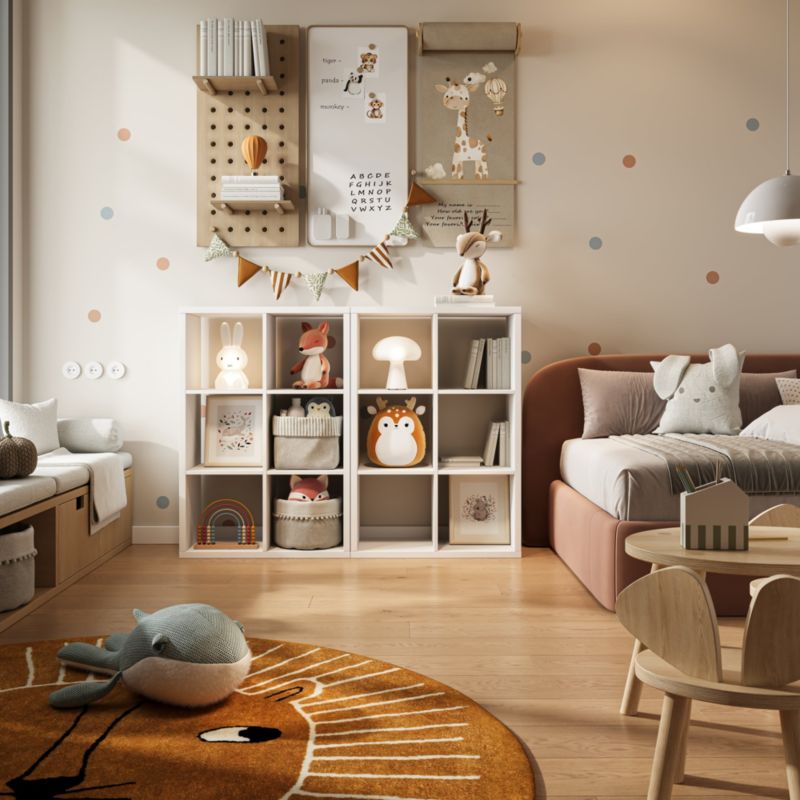 Land reol med 6 moduler i hvid