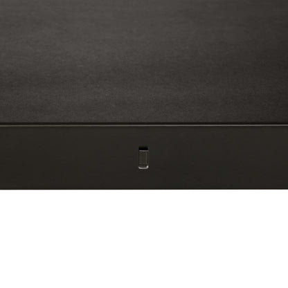 Fritstående metalreol 179 x 80 x 40 cm med 5 hylder og 120 kg bæreevne, mat-sort