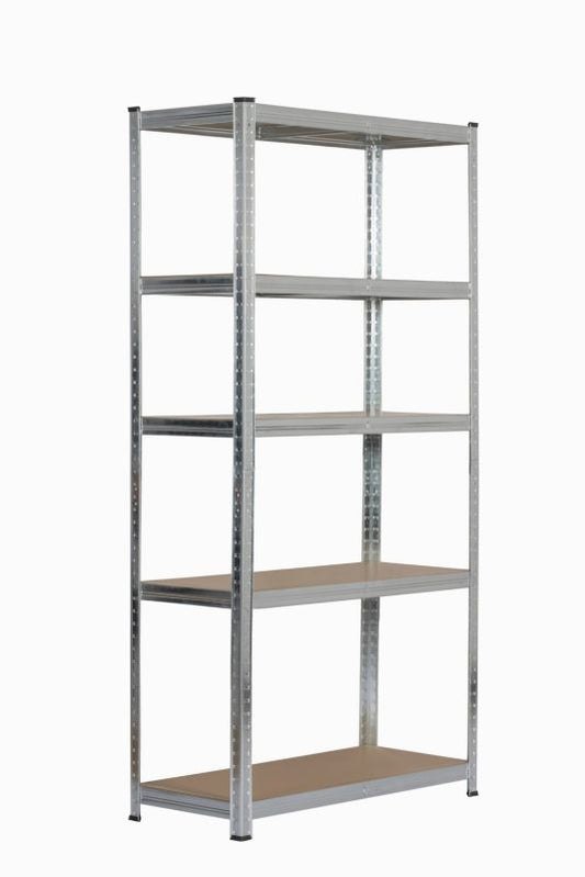 Fritstående metalreol 180 x 90 x 40 cm med trykgalvanisering, max belastning 175 kg