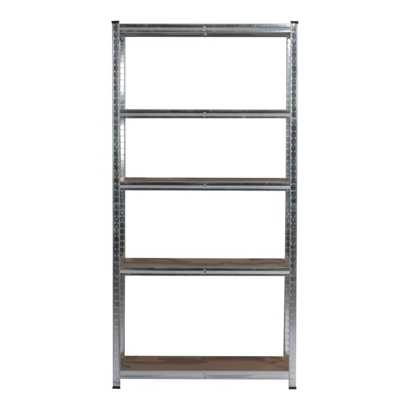Fritstående metalreol 180 x 90 x 40 cm med trykgalvanisering, max belastning 175 kg