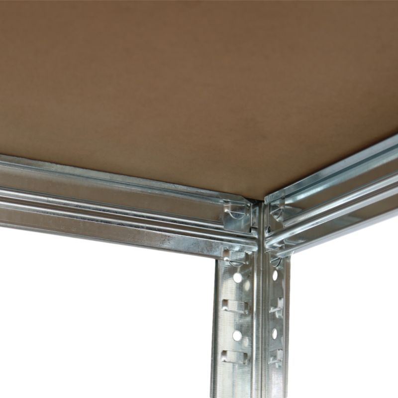 Fritstående metalreol 180 x 90 x 40 cm med trykgalvanisering, max belastning 175 kg
