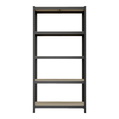 Fritstående metalreol 180 x 90 x 40 cm med 5 hylder og 120 kg belastning