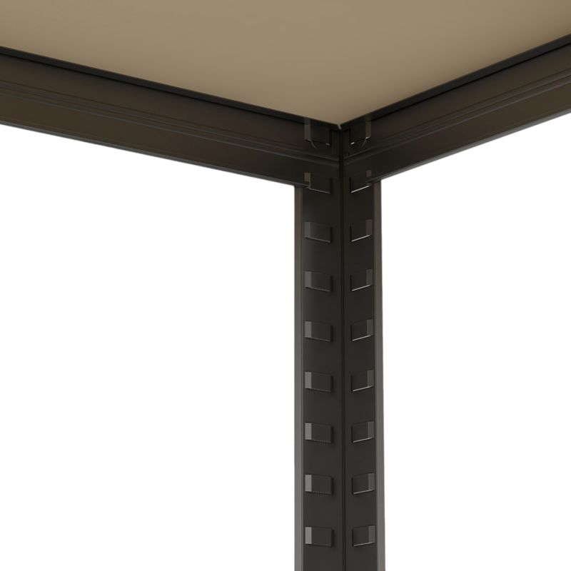 Fritstående metalreol 180 x 90 x 40 cm med 5 hylder og 120 kg belastning