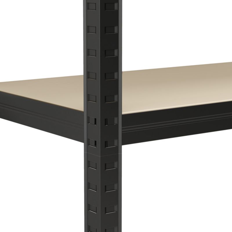 Fritstående metalreol 180 x 90 x 40 cm med 5 hylder og 120 kg belastning