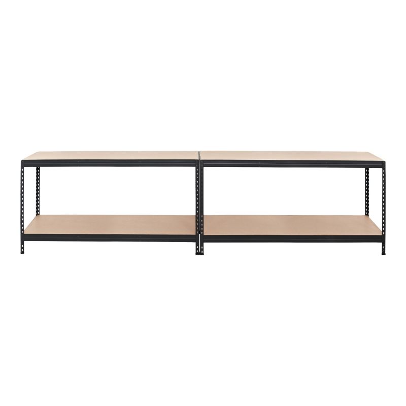Metalkasse Rand 180x166x60 cm Sort 4 Hylder 300 kg