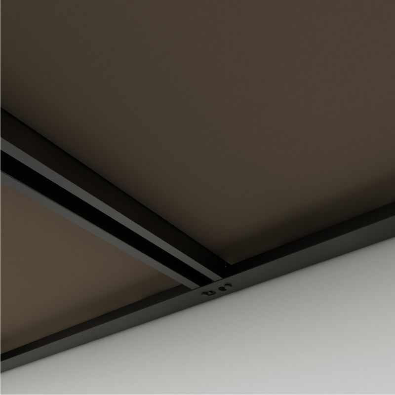 Metallreol Rand 180x220x60 cm 4 Hylder 500 kg Sort