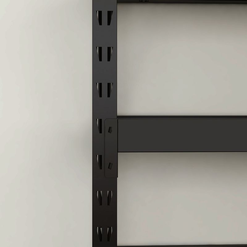 Metallreol Rand 180x220x60 cm 4 Hylder 500 kg Sort
