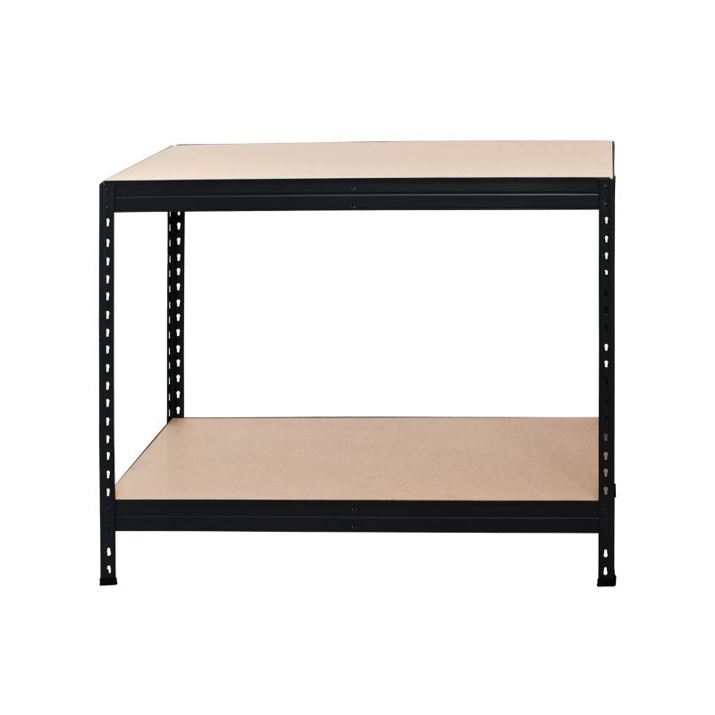 GoodHome Rand modulopbygget metalreol 90 x 97 x 60 cm med 2 hylder og 250 kg belastning