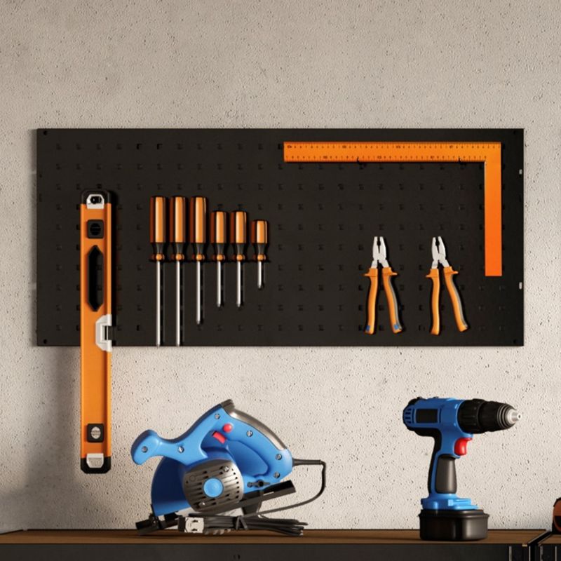 GoodHome Rand modulopbygget metalreol 90 x 97 x 60 cm med 2 hylder og 250 kg belastning