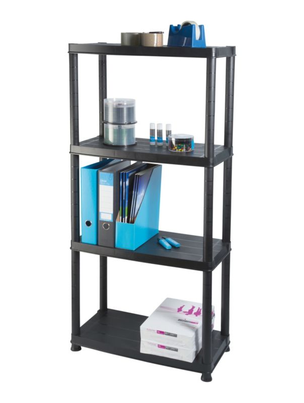 Plastikreol 130 x 61 x 31 cm med 4 hylder