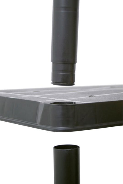 Plastikreol 130 x 61 x 31 cm med 4 hylder