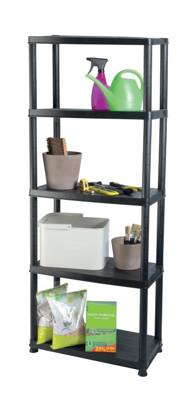 Plastikreol 170 x 70 x 38 cm med 5 hylder
