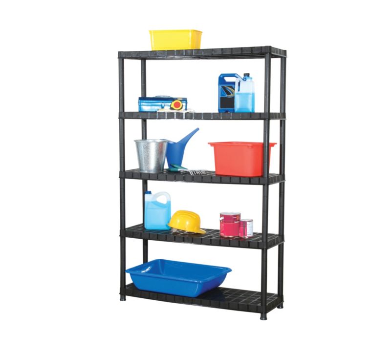 GoodHome plastreol 185 x 120 x 40 cm med 5 hylder