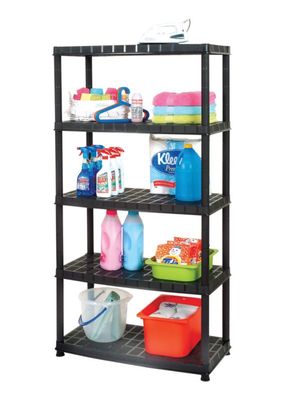 GoodHome plastreol 185 x 92 x 46 cm med 5 hylder