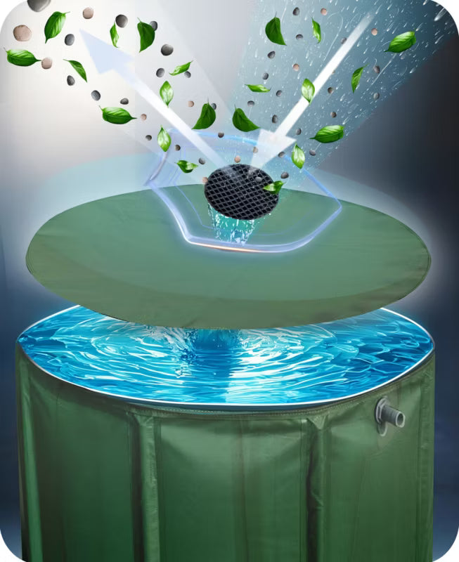 Regnvandstank 1000 Liter Grøn 120x98 cm