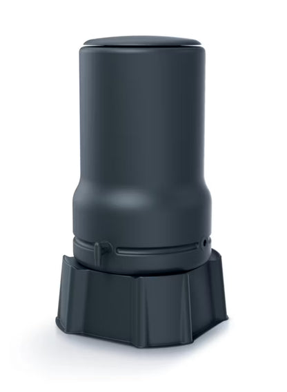Regnvandstank 110 Liter Antracit med Hane og Fod