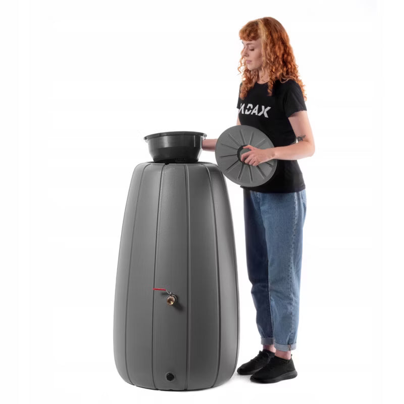 Regnvandstank 200 Liter Antracit med Hane