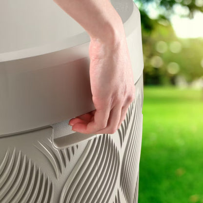 Regnvandstank 240 Liter med Plantekumme Lysgrå
