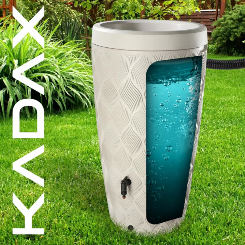 Regnvandstank 240 Liter med Plantekumme Lysgrå