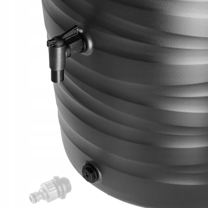 Regnvandstank 240 Liter Antracit med Plantekumme