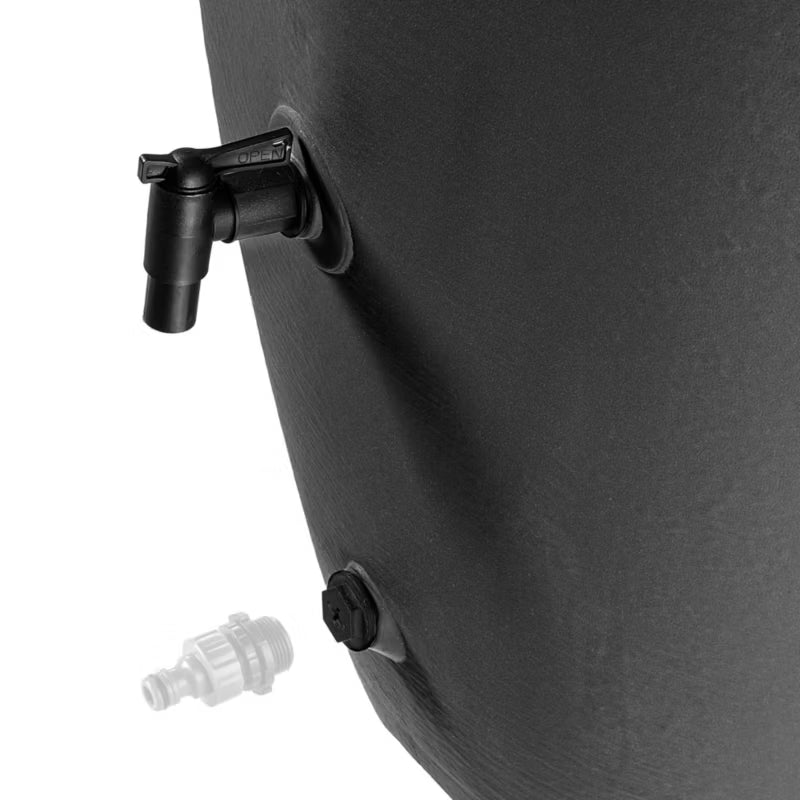 Regnvandstank 360 Liter Antracit med Hane