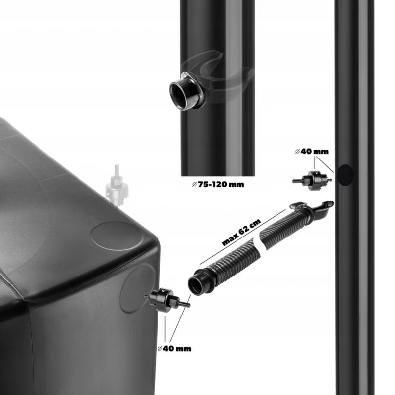 Regnvandstank 450 Liter Antracit