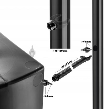 Regnvandstank 450 Liter Antracit