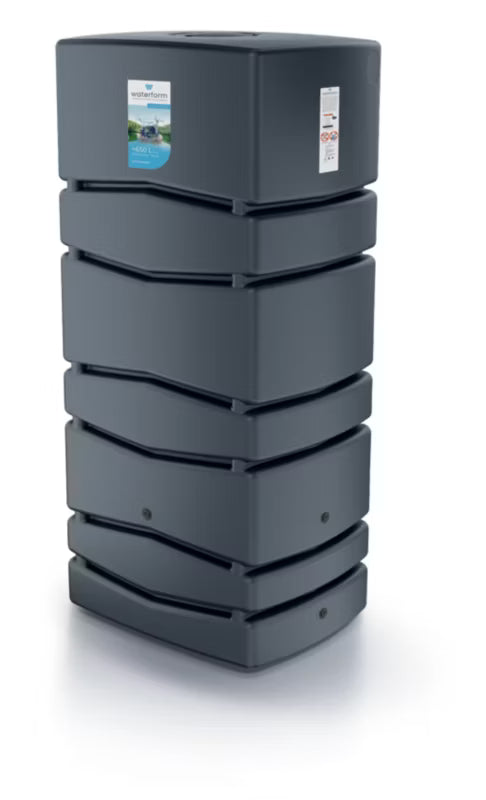 Regnvandstank Aqua Tower 650 Liter Antracit IDTC650