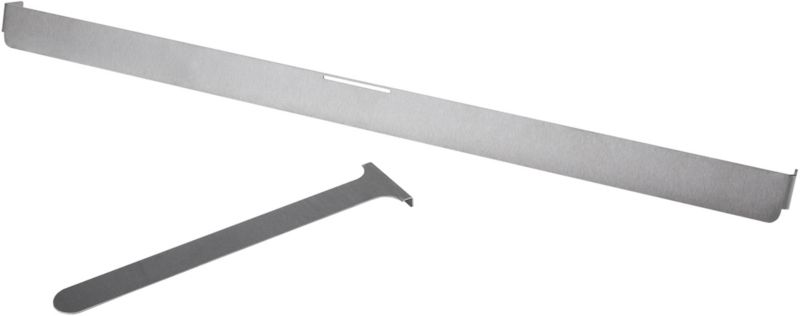 Flammeregulering til Biokamin 90x40 cm Rustfrit Stål