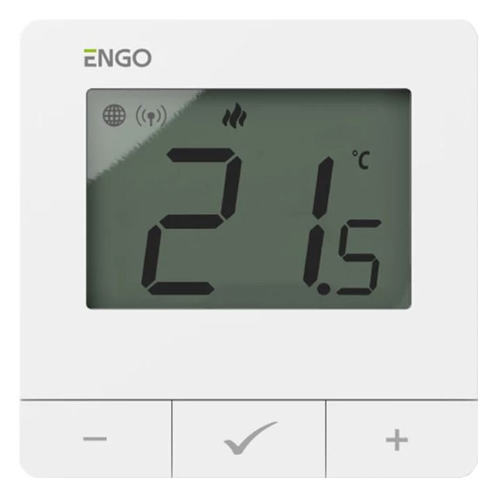 Rumtermostat E25-230W 230V ZigBee Påbygget Hvid