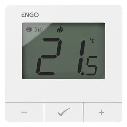 Rumtermostat E25-230W 230V ZigBee Påbygget Hvid
