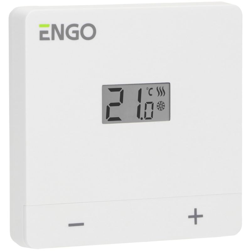 Termostat EASY-230W 80x80 mm 230V Hvid