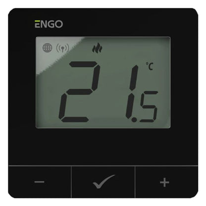 Rumtermostat E25-230B 230V ZigBee Påbygning Sort
