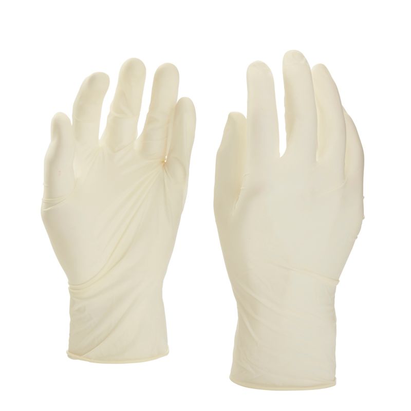 Engangslatexhandsker 9/R, 10 stk.
