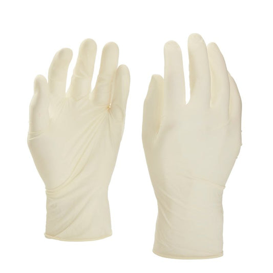 Engangslatexhandsker 9/R, 10 stk.