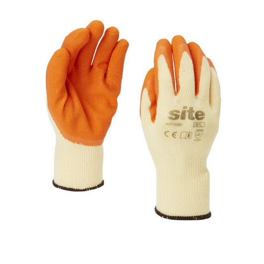 Latekshandsker KF380 Site orange 9 - 5 par