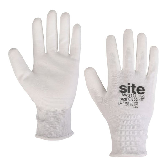Site malerhandsker hvide L